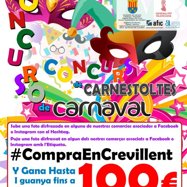 Las ganadoras del primer Concurso de Carnaval de la Asociación de Comerciantes y Empresarios de Crevillent
