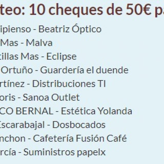 Sorteo San Valentin