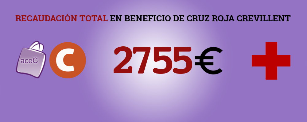 Entrega del cheque con la recaudación del Telemaratón solidario a Cruz Roja Crevillent