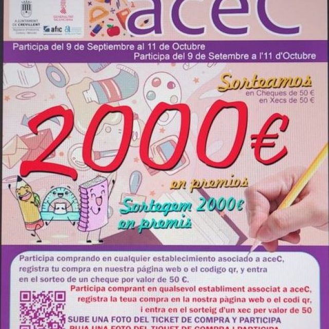Entrega de cheques del sorteo de las becas