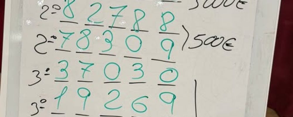 Ganadores del sorteo de Navidad